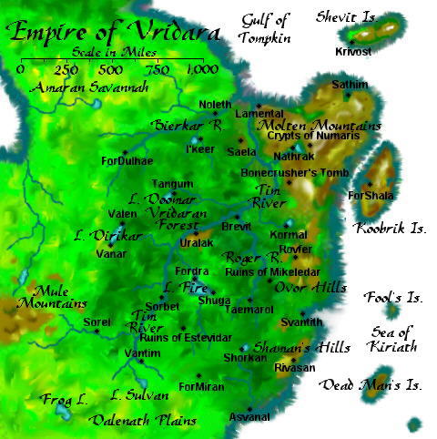 The Empire of Vridara in Detail